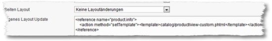 Magento – Layout Update nur für definierte Produkte