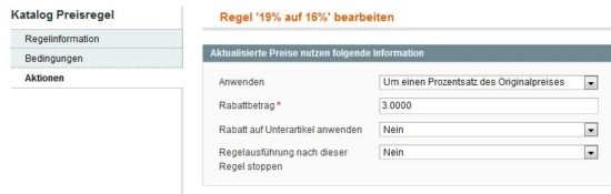 Magento – Mehrwertsteuersenkung umsetzen